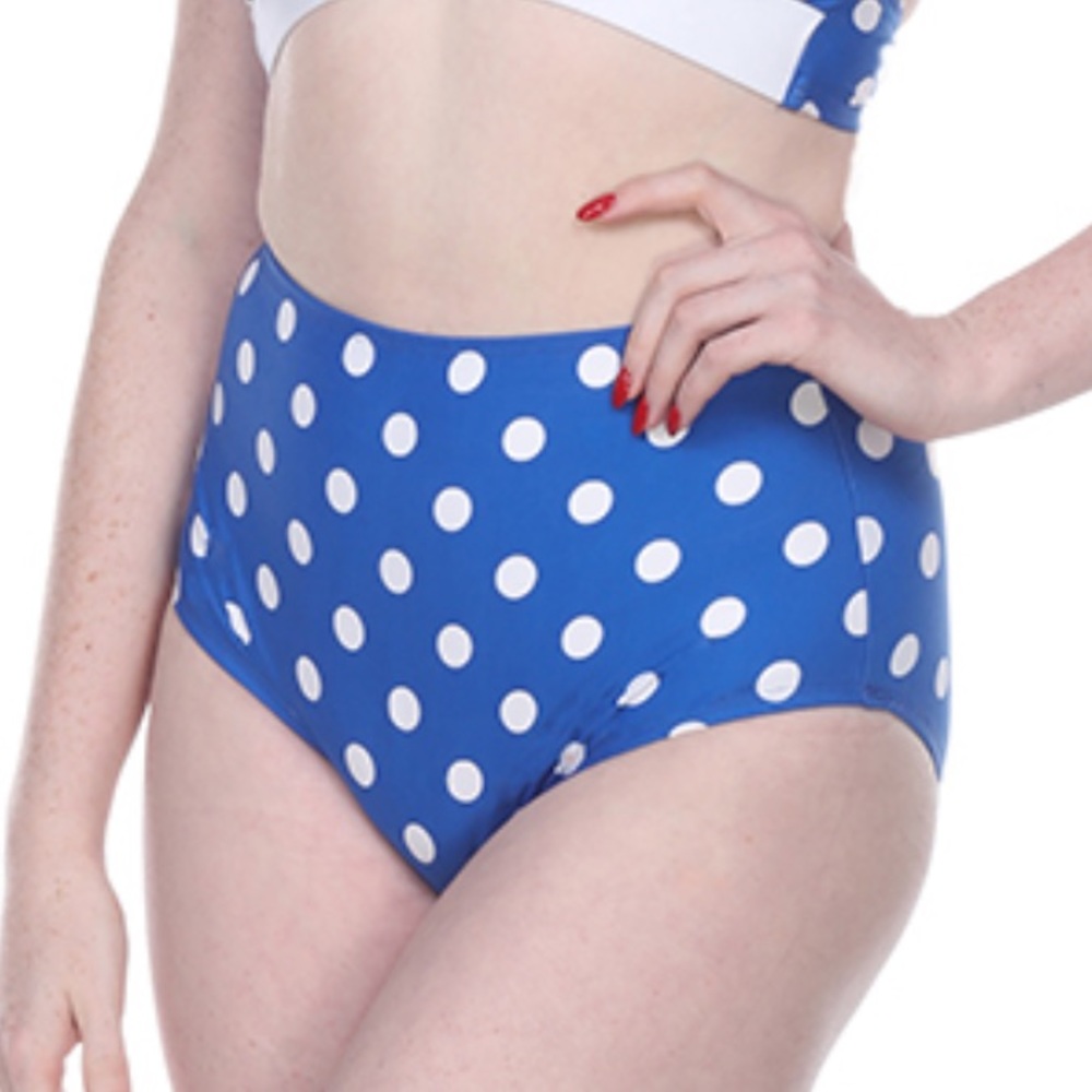 FLAW- Esther Williams polka dot bikini bottom